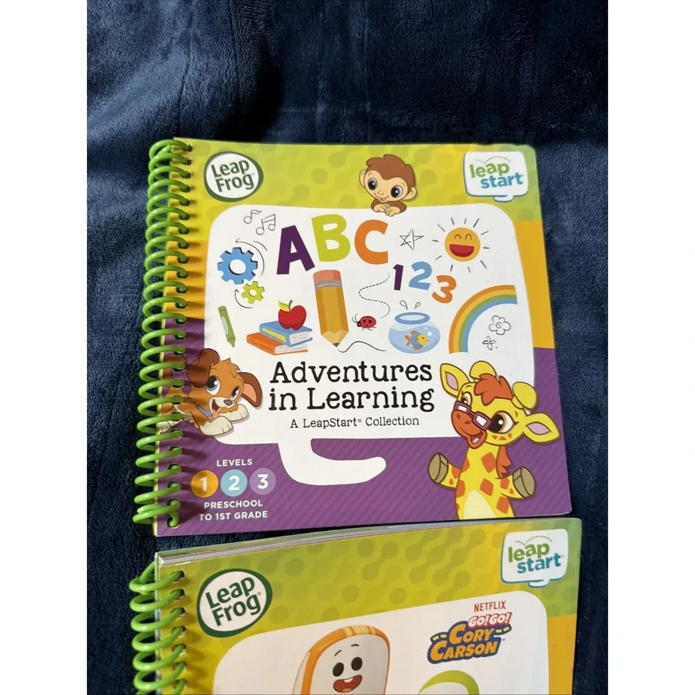 Leap Start Learning System With 4 Books Lot Works Preschool Fort Duck Carson ABC
